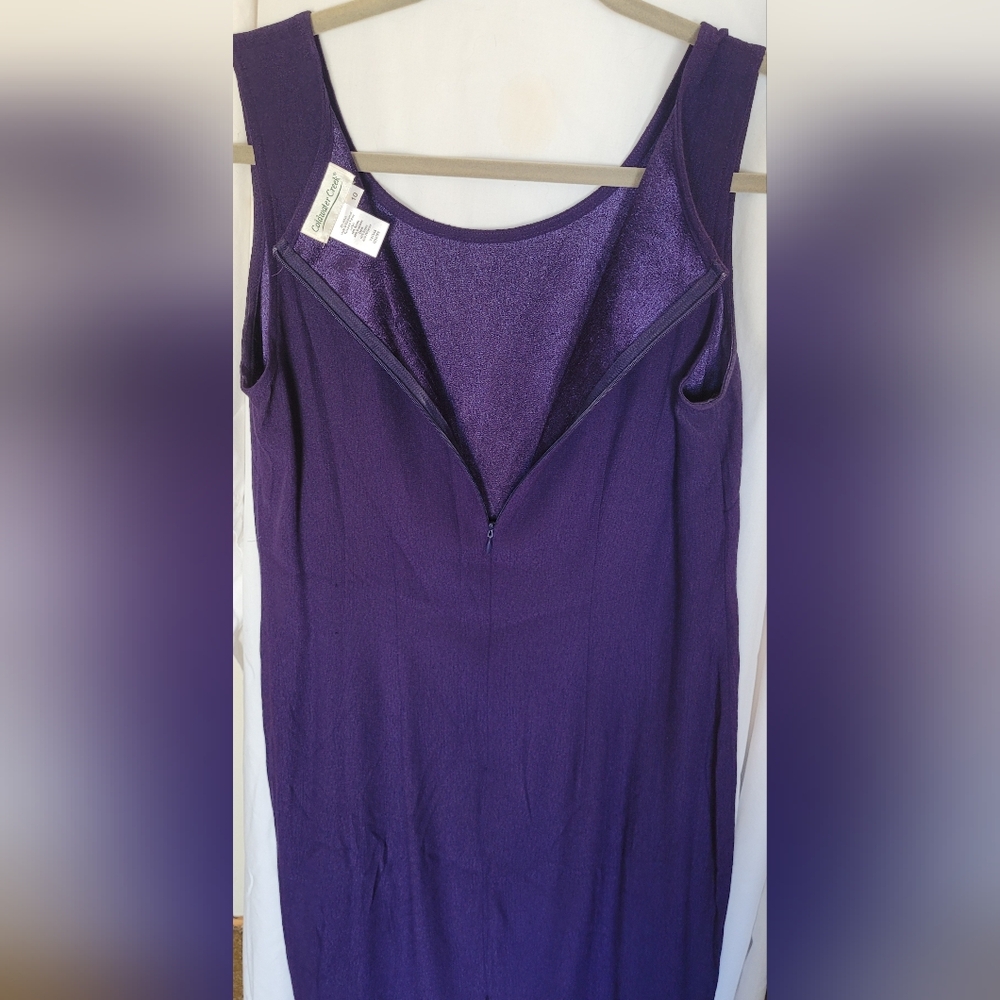 Coldwater creek 2 pc Purple Dress Size 10 (305) - Picture 7 of 7
